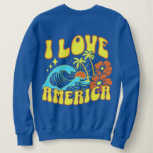 Ik Hou Van Amerika T-shirt Voor Vrouwen