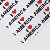 Ik hou van Amerika Tissuepapier (Detail)