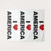 Ik hou van Amerika Wandkleed (Voorkant (horizontaal))