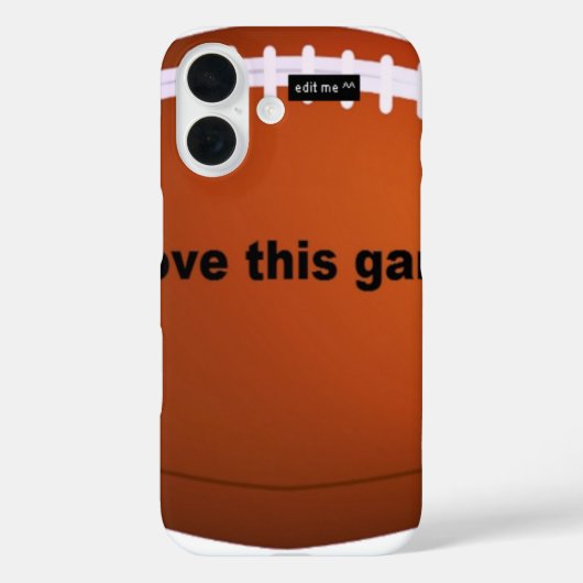 Ik hou van Amerikaanse footballs. Case-Mate iPhone Case (Achterkant)