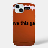 Ik hou van Amerikaanse footballs. Case-Mate iPhone Case (Achterkant)