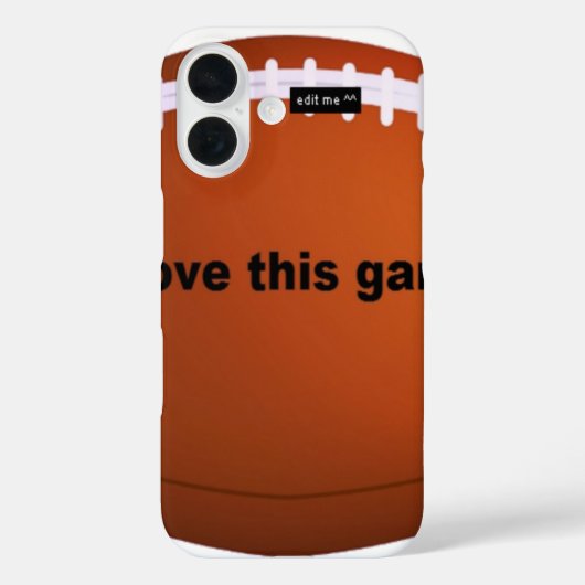 Ik hou van Amerikaanse footballs. Case-Mate iPhone Case (Achterkant)