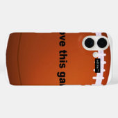 Ik hou van Amerikaanse footballs. Case-Mate iPhone Case (Achterkant (horizontaal))