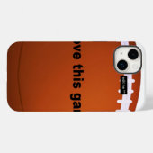 Ik hou van Amerikaanse footballs. Case-Mate iPhone Case (Achterkant (horizontaal))