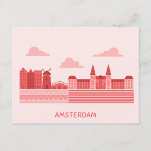 Ik hou van Amsterdam Reis Nederland Briefkaart