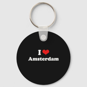 Ik hou van Amsterdam Witte shirt Sleutelhanger