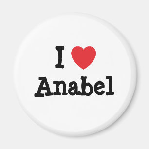 Ik hou van Anabel hart T-Shirt Magneet