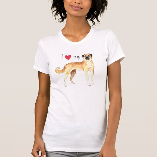 Ik hou van Anatolian Shepherd T-shirt (Voorkant)