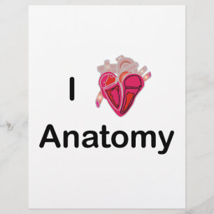 Ik hou van anatomie met menselijk hart! flyer