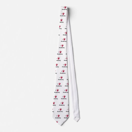 Ik hou van anatomie met menselijk hart! stropdas (Voorkant)