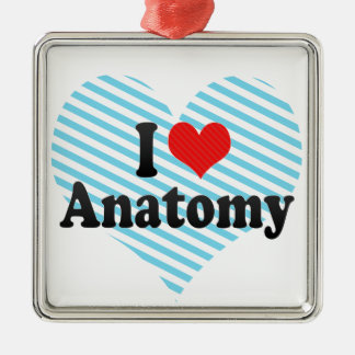 Ik hou van anatomie metalen ornament
