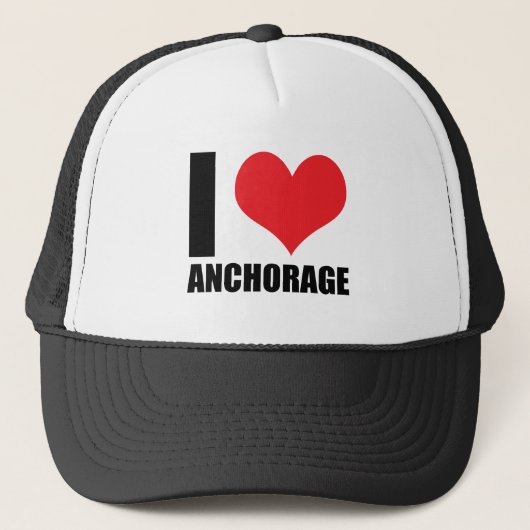 Ik hou van Anchorage Trucker Pet (Voorkant)