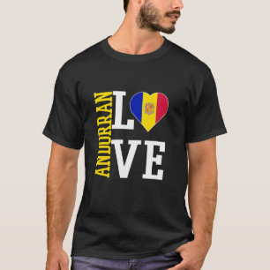 Ik hou van Andorra met Andorrese vlag Andorrese tr T-shirt