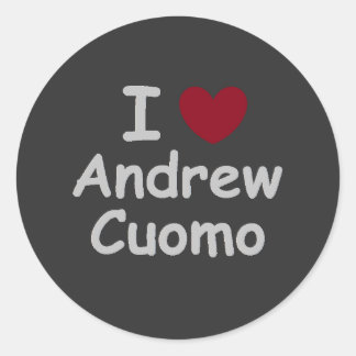 Ik hou van Andrew Cuomo Ronde Sticker