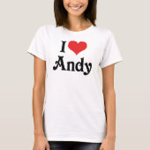 Ik hou van Andy T-shirt (Voorkant)