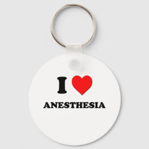Ik hou van anesthesie sleutelhanger