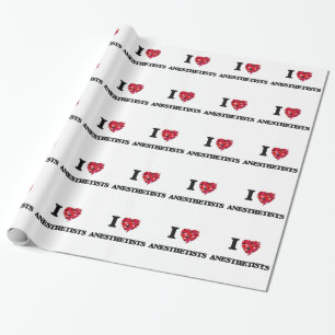 Ik hou van anesthetica cadeaupapier
