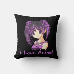 Ik hou van Anime! Anime Girl otaku Manga Kussen