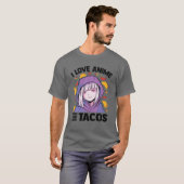 Ik hou van Anime en Avocados - Kawaii Blushing Ota T-shirt (Voorkant volledig)