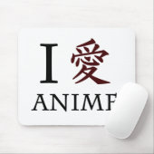 Ik hou van Anime Muismat (Met muis)