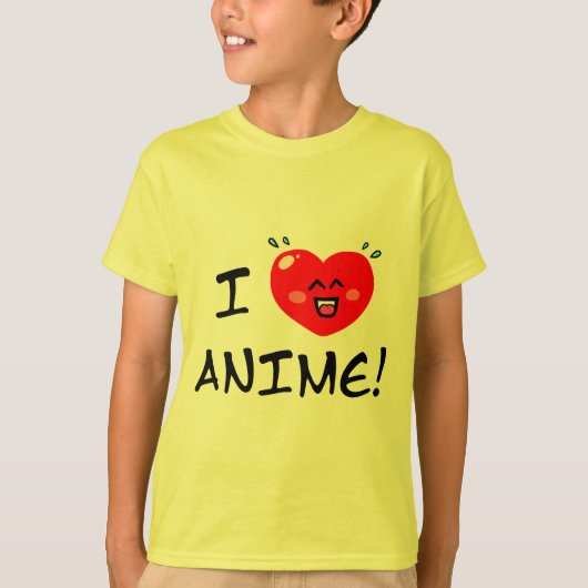 Ik hou van Anime T-shirt (Voorkant)