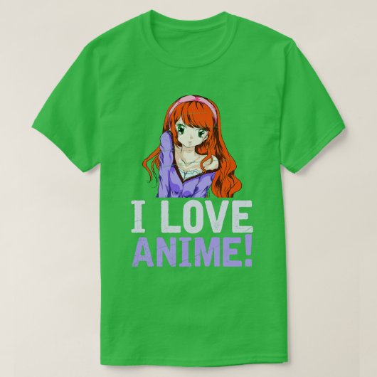 Ik hou van Anime T-shirt (Design voorkant)