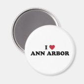 Ik hou van Ann Arbor Michigan Magneet (Voorkant / Achterkant)