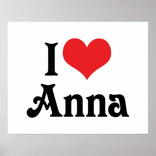 Ik hou van Anna Poster (Voorkant)
