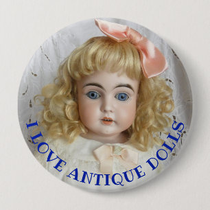 Ik hou van Antiek Dolls 4-inch Button