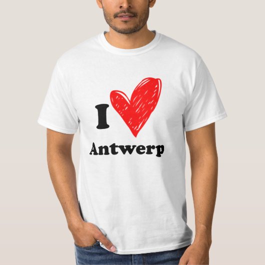 Ik hou van Antwerpen T Shirt (Voorkant)