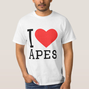 Ik hou van apen t-shirt