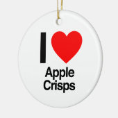 ik hou van appelchips keramisch ornament (Links)