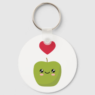 Ik hou van appels sleutelhanger