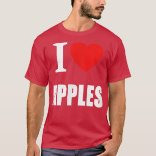Ik hou van appels voor mannen en studenten Vegetar T-shirt
