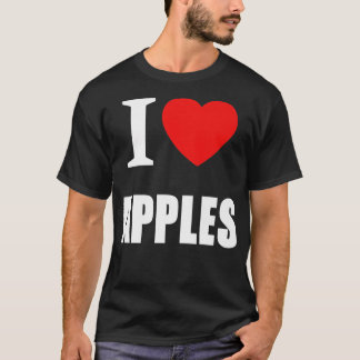 Ik hou van appels voor mannen en studenten Vegetar T-shirt