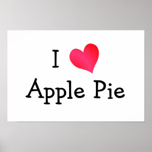 Ik hou van Apple Pie Poster