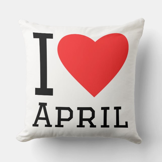 Ik hou van april  kussen (Voorkant)