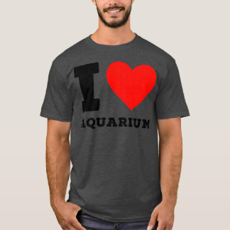 ik hou van aquarium t-shirt