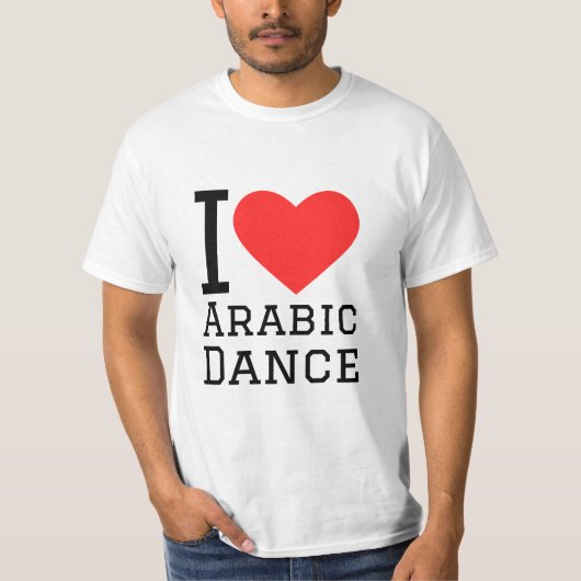 Ik hou van Arabische dans T-shirt (Voorkant)