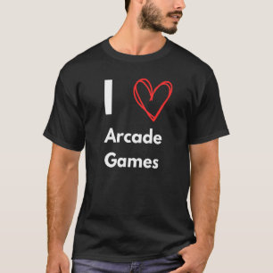 Ik hou van arcade games hobby liefhebber t-shirt