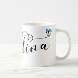 Ik hou van Argentinië, Argentijnse vlag hart Koffiemok