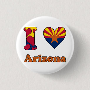 Ik hou van Arizona Ronde Button 3,2 Cm