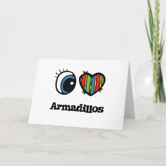 Ik hou van Armadillos Kaart