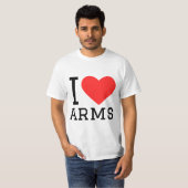 Ik hou van armen t-shirt (Voorkant volledig)