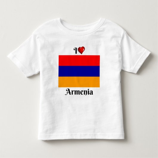 Ik hou van Armenië Kinder Shirts (Voorkant)