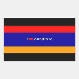 Ik hou van Armenië Rechthoekige Sticker