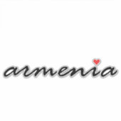 Ik hou van Armenië Sticker (Voorkant)