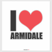 Ik hou van Armidale Sticker (Vel)