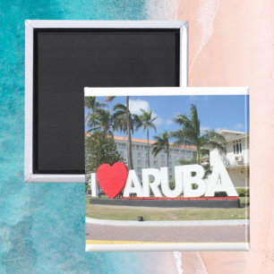Ik hou van Aruba - Een gelukkig eiland Magneet