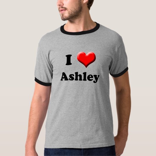 Ik hou van Ashley T-Shirt (Voorkant)